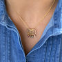 Minimalist Family Birthstone Circles Charm Necklace, thumbnail 7 of 12