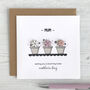 Personalised Flower Pots Mother's Day Card, thumbnail 2 of 4