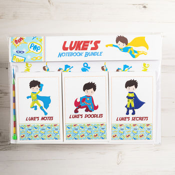 Personalised Notebook Bundles For Boys, 3 of 6