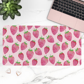 Strawberries Desk Mat, 2 of 2