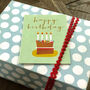 Mini Happy Birthday Cake Card, thumbnail 4 of 5