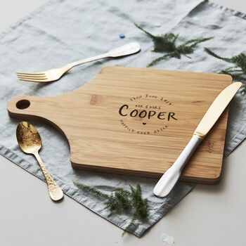 Wedding Personalised Chopping/Cheese Board, 3 of 6