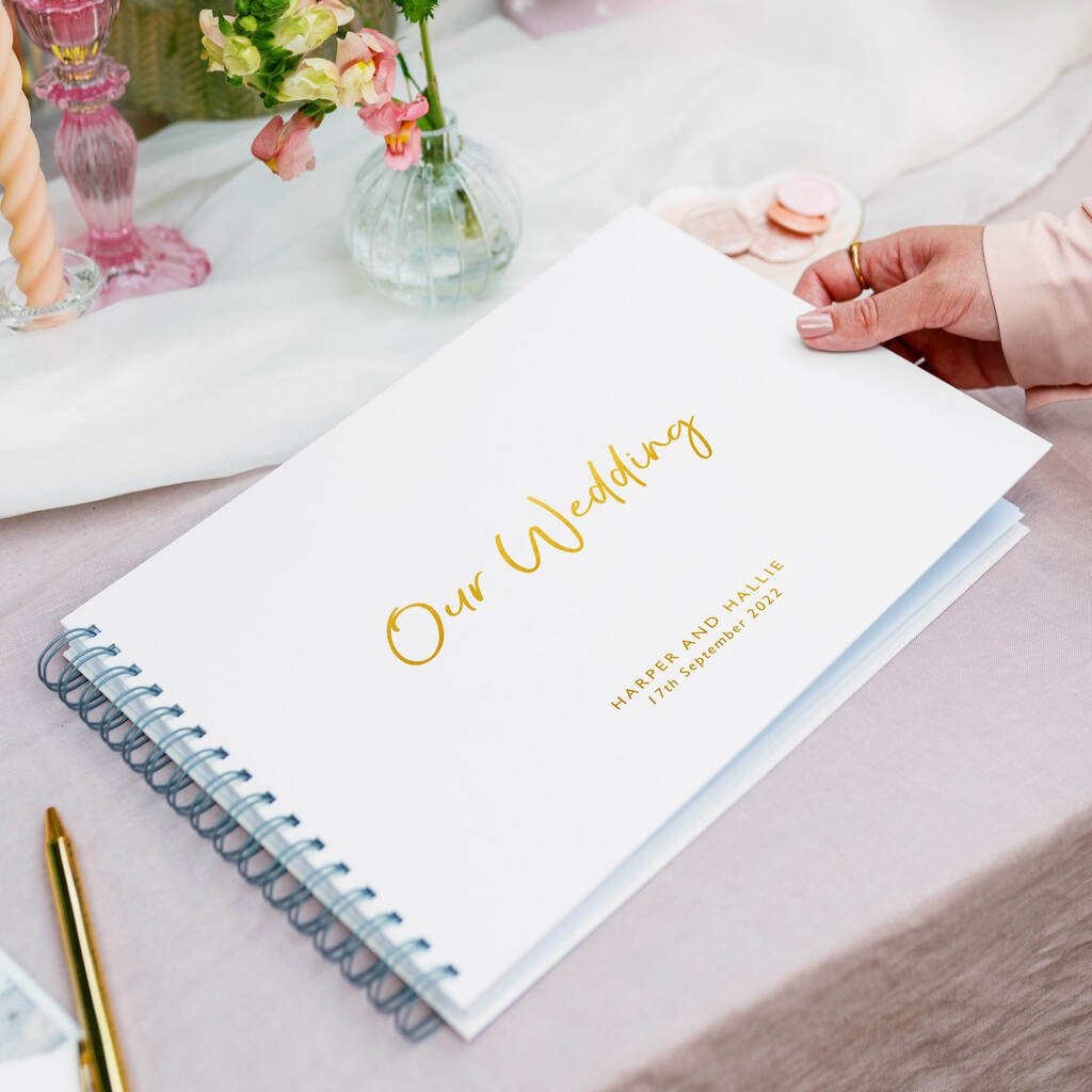 Personalised Our Wedding Guest Book, 1 of 10
