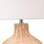 Natural Wicker Table Lamp With Shade, thumbnail 7 of 11