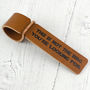 Not The Bag You Are Looking For Leather Luggage Tag, thumbnail 1 of 2