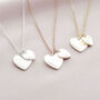 Double Heart Personalised Name Necklace, thumbnail 1 of 11