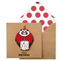 Handmade Panda With Cake Birthday Card, thumbnail 1 of 5