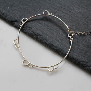 Scalloped Bracelet In 9ct Gold Or Sterling Silver, 4 of 5