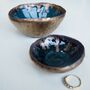 Handmade Teal And Gold Ceramic Ring Dish, thumbnail 4 of 10