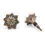 Regal Sun Emblem Brass Cabinet Knob, thumbnail 1 of 8