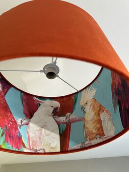 Double Sided Orange Parrot Lampshade / Ceiling Light, 2 of 2
