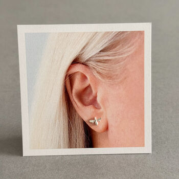 Mummy To Bee Earrings – Sterling Silver Pregnancy Gift, 3 of 3