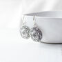 Silver Plated Ornate Dangle Earrings, thumbnail 4 of 11