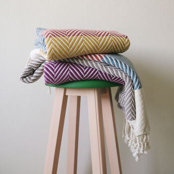 Personalised Soft Cotton Throw, Gift For Her, 10 of 10