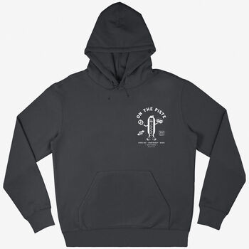 On The Piste Graphic Ski Hoodie In Dark Grey, 2 of 2