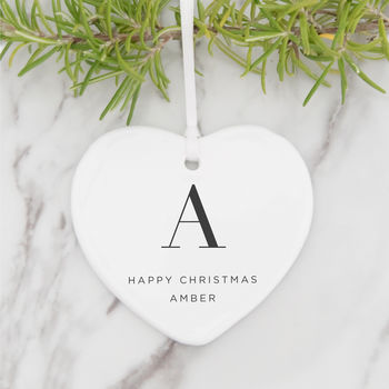 Personalised Initial Christmas Tree Decoration, 3 of 6