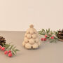 Beige Christmas Tree Candle Festive Decoration, thumbnail 6 of 10