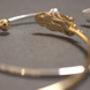 Feather Open Cuff Bangle For Women, thumbnail 2 of 9