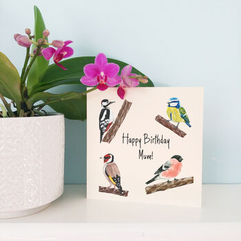 Personalised Garden Birds Birthday Card, 7 of 8