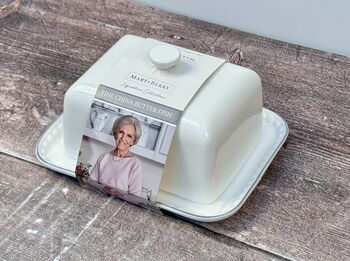 White Mary Berry Butter Dish, 4 of 4