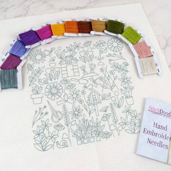 How Does Your Garden Grow Hand Embroidery Kit, 4 of 7