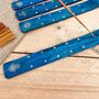 Wooden Incense Holders In Midnight Blue And Gold, thumbnail 10 of 12