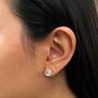 Silver Caged White Pearl Necklace, thumbnail 5 of 7