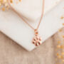Rose Gold Plated Sterling Silver Paw Print Jewelry Set, thumbnail 3 of 4
