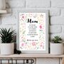 June Rose Birth Flower Positive Affirmations Gift For Mum Print, thumbnail 4 of 7