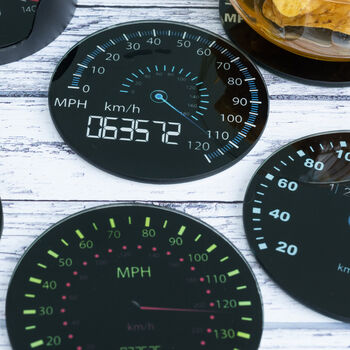 Set Of Six Car Speedometer Coasters, 5 of 5