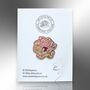 Peony Flower Hard Enamel Pin Lapel Badge, Botanical Floral Brooch, Jewellery Friendship Gifts For Women, thumbnail 4 of 8