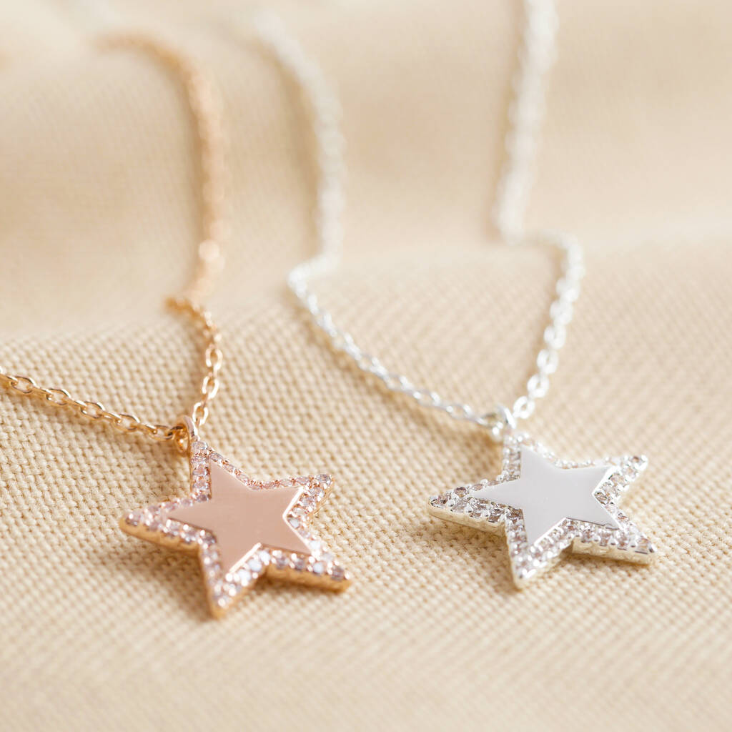 Crystal Star Necklace By Lisa Angel | notonthehighstreet.com