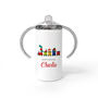 Personalised Christmas Train Kids Sippy Cup, thumbnail 1 of 4