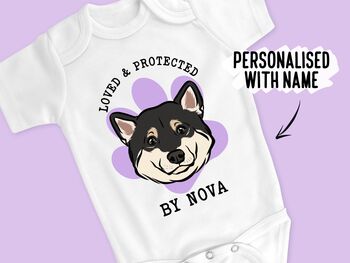 Shiba Inu Baby Onesie, 2 of 6