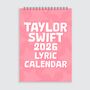 Taylor Swift 2026 Lyric Calendar, thumbnail 1 of 8