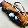 Leather Golf Ball Holder, thumbnail 1 of 2