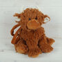 Highland Brown Cow Bag With Matching Mini Toy, Boxed, thumbnail 3 of 6