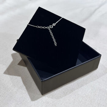 Sterling Silver Kiss Cross Pendant Necklace, 5 of 6