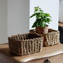 Small Rectangular Seagrass Storage Basket, thumbnail 1 of 3