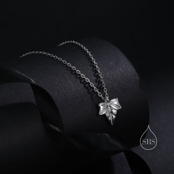 Cute Little Ivy Leaf Pendant Necklace In Sterling Silver, 2 of 10