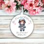 Personalised Cute Child Astro Hearts Decoration Gift, thumbnail 2 of 2