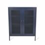 Metal Storage Cabinet In Ink Blue, thumbnail 2 of 4