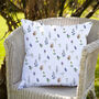 Inky Wildflower Outdoor Cushion For Garden Furniture, thumbnail 5 of 6