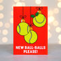 Funny Tennis Christmas Card, thumbnail 2 of 4