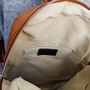 Caramel Leather Rucksack, thumbnail 5 of 10