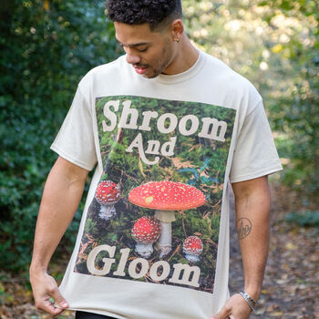 Shroom And Gloom Men's Slogan T Shirt, 3 of 6