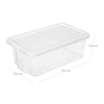 12 Set Transparent Versatile Storage Shoe Boxes, 7 of 7
