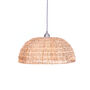 Natural Rattan Dome Pendant Light Shade, thumbnail 2 of 5