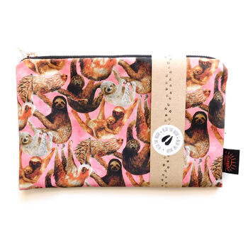 Sleuth Of Sloths Print Pouch Bag, 2 of 4