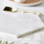 Botanical Personalised Marble Serving Board, thumbnail 2 of 4